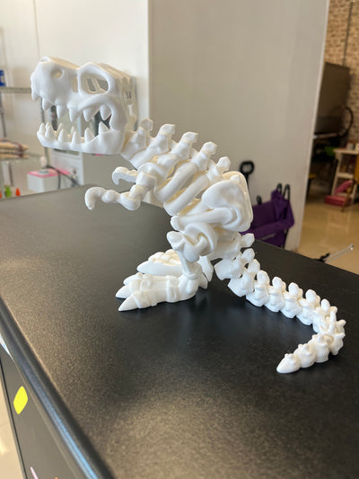 3D Printed White T-Rex