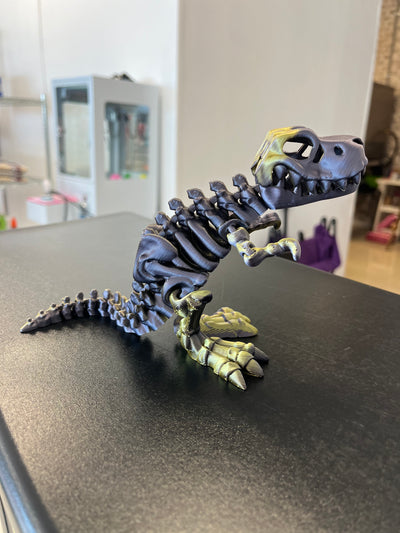 3D Printed Gold & Black T-Rex (Medium)