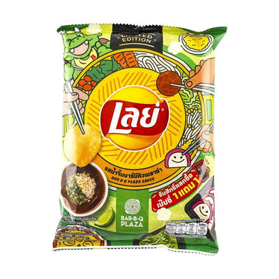 Thailand Lays Potato Chips BBQ Sauce Flavor