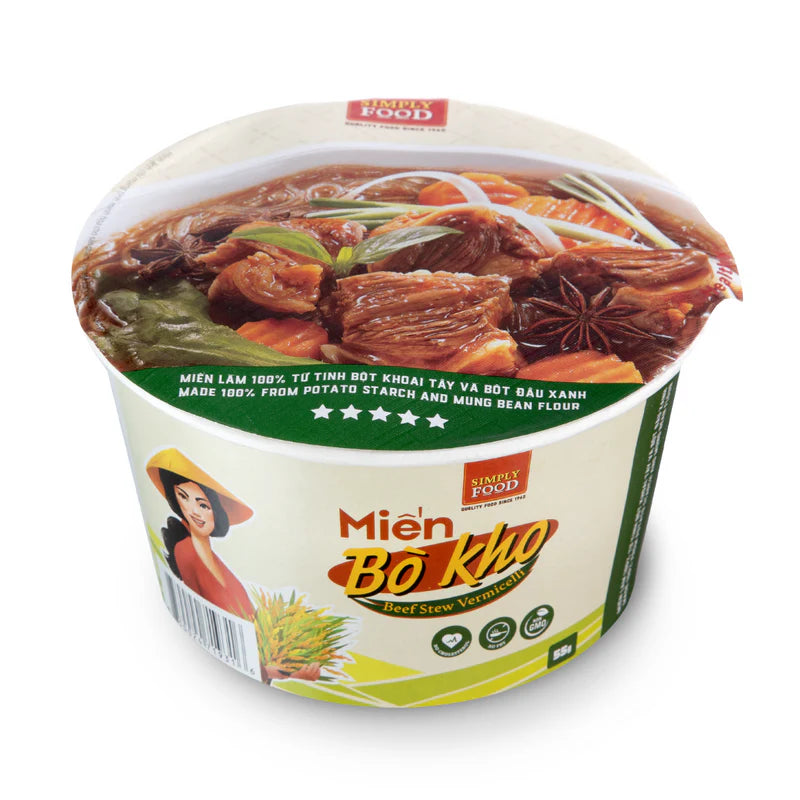 Mien Bo Kho Beef flavored Instant Glass Noodles