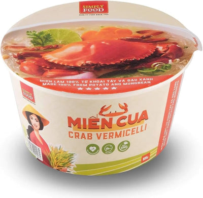 Mien Cua Crab flavored Instant Glass Noodles