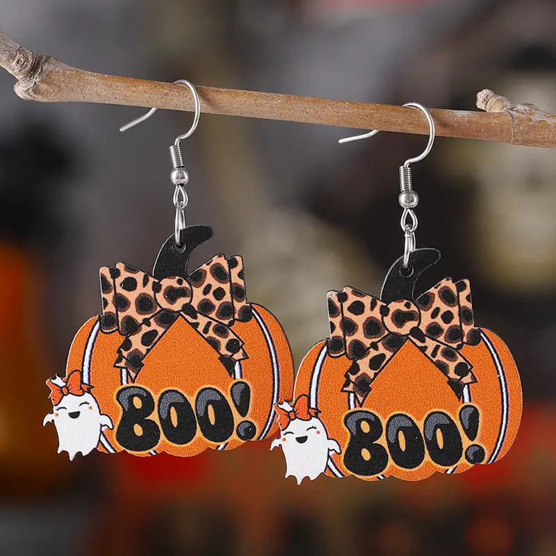 Boo Pumpkin Earrings