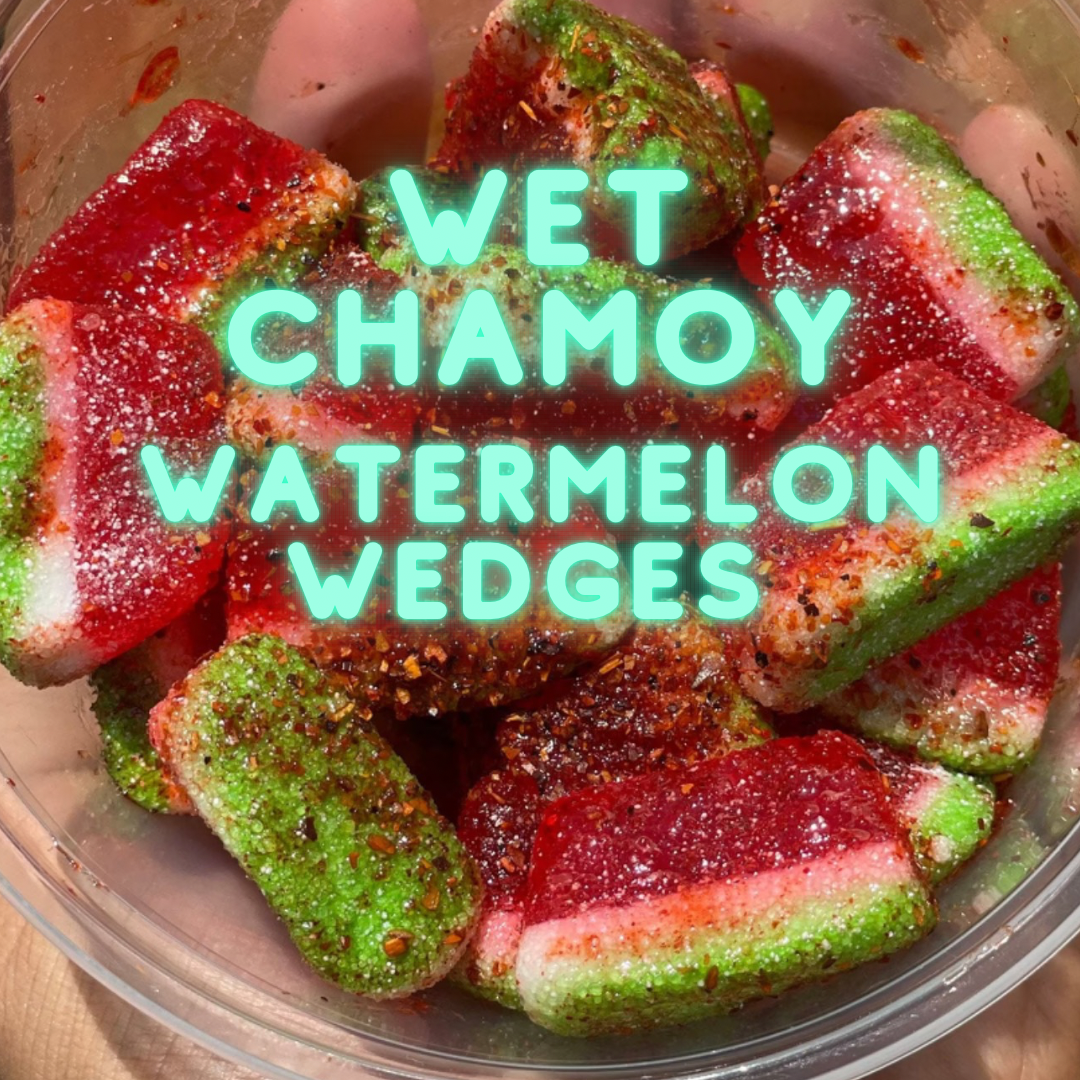 Wet Chamoy Watermelon Wedges